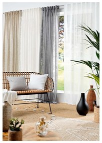 Fehér átlátszó függöny 140x240 cm Haltona – douceur d'intérieur