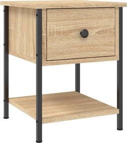 vidaXL sonoma tölgy színű szerelt fa éjjeliszekrény 34 x 35,5 x 45 cm