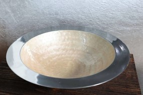 Krémes-ezüst színű tál Cappucino 35cm