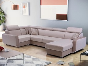 Sarokkanapé Istar U (bézs + világosbarna) (B). 630090