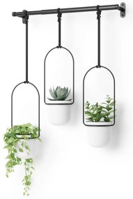 Műanyag kaspó szett 3 db-os fűszernövényekhez -függő ø 7,5 cm Triflora – Umbra