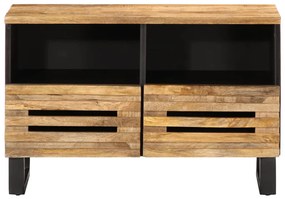 tömör nyers mangófa TV-szekrény 70 x 34 x 46 cm