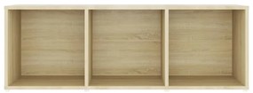 2 db sonoma tölgy színű szerelt fa TV-szekrény 107 x 35 x 37 cm