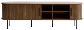 Barna TV-állvány tölgyfa dekorral 180x56x45 cm Nola – Unique Furniture