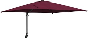 vidaXL Kerti napernyő Bordeaux piros 248,5 x 247,5 x 160 cm
