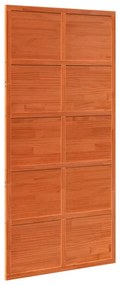 Viaszbarna tömör fenyőfa istálló stílusú ajtó 100x208 cm