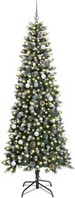 Mű karácsonyfa LED -es lámpákkal Zöld 240 cm PVC