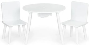 Fából készült gyerek asztal  MODERN+ 2 szék
