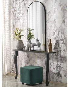 Falkirk fali tükör, ezüst / fekete