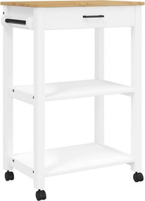 vidaXL MONZA tömör fenyőfa konyhai kocsi 60 x 40 x 88,5 cm
