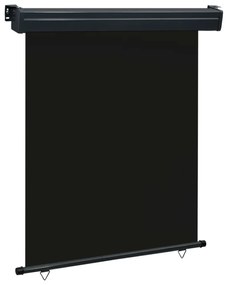 fekete erkély oldalnapellenző 145 x 250 cm