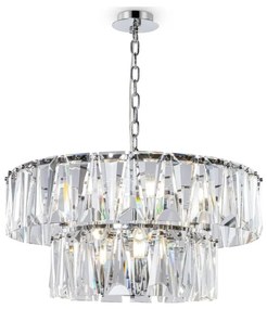 Maytoni MOD043PL-12CH - Csillár láncon PUNTES 12xE14/40W/230V króm