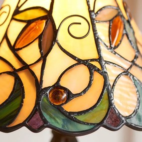 Endon 64196 - Asztali lámpa Tiffany JAMELIA 1xE14/40W/230V átmérő 20 cm