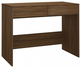 barna tölgyszínű szerelt fa íróasztal 101x50x76,5 cm