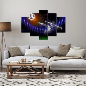A kép egy futballista egy ugrás (150x105 cm)