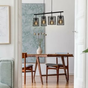 Brilo 4026-045 - Csillár zsinóron RETRO 4xE27/60W/230V