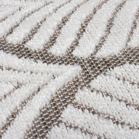 Elefántcsont színű kültéri-beltéri szőnyeg 120x170 cm Elm Leaf – Flair Rugs