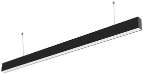 LED Solution Fekete lineáris felfüggesztett LED-lámpatest, 40W, Premium A fény színe: Nappali fehér