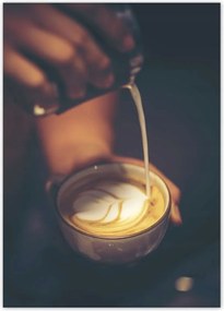 Poszterek 50x70 Kávé latte art kávézó