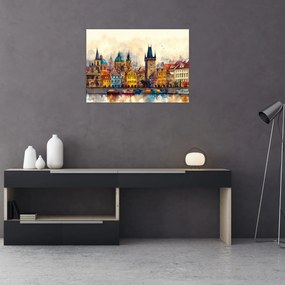 Kép - Ősz a festett városban (70x50 cm)