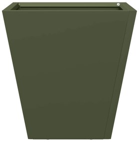 2 db olívazöld acél kerti növénytartó 30 x 30 x 30 cm