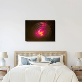 Kép - spirális absztrakció (üvegen) (70x50 cm)