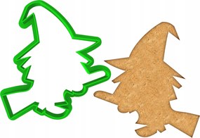 Forma Lyukasztó Mézeskalács kiszúró Halloween Boszorkány