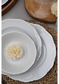 18 részes étkészlet fehér/porcelán