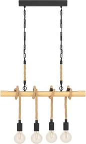 Eglo 43318 - Láncos csillár YOUNGSTOWN 4xE27/40W/230V