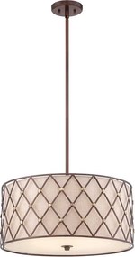 Quoizel klasszikus függeszték brown lattice bézs réz elsqzbrownlatticepl