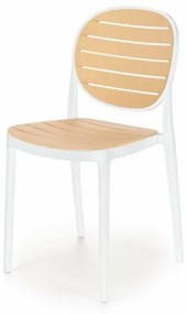 K529 szék fehér / natúr