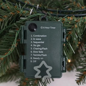 Karácsonyi koszorú Díszített 50 LED 60 cm