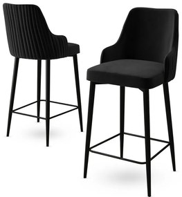 Enox Black bárszék szett, 6 db