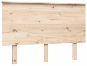 tömör fenyőfa ágyfejtámla 124x6x82,5 cm