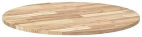 kerek tömör akácfa asztallap Ø80 x 2 cm