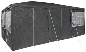 buli sátor 10 oldalfallal antracit 6x4 m PE