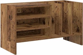 vidaXL Hanglemez szekrény polcokkal Öreg fa 78,5 x 35 x 45 cm Faanyag