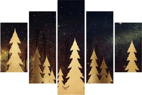 Kép - arany éjszaka (150x105 cm)