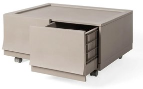 Wave twin Wood moduláris tárolódoboz kerekekkel54,6 x 43,4 x 22 cm, széles - 2 fiók - kerekek