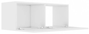 fehér szerelt fa TV-szekrény 80 x 30 x 30 cm
