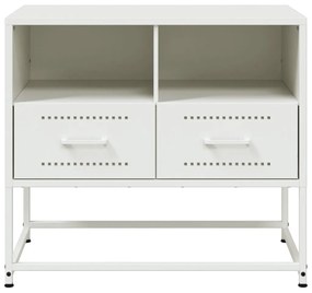 fehér acél TV-szekrény 68 x 39 x 60,5 cm