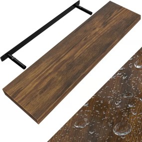 FIGO + fali polc konzollal, 90cm, sötét tölgy Casaria
