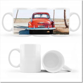 Kubai autók fényképes bögre Kuba