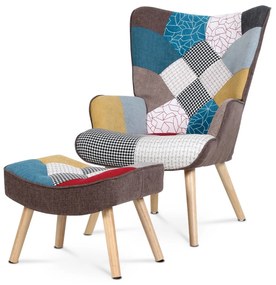 Fülkés fotel PW2, patchwork