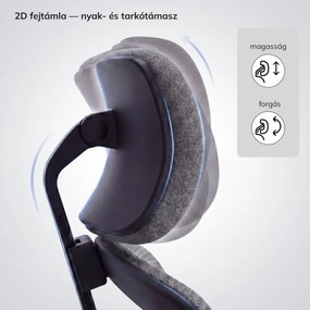 Ergonomikus irodai szék sötétszürke AXIS