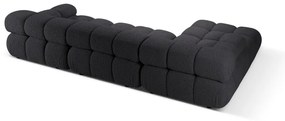 Antracitszürke buklé moduláris sarokkanapé (bal oldali) Bellis – Micadoni Home