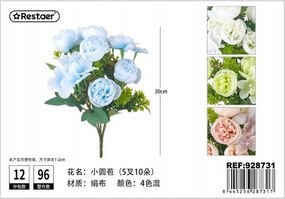 Mesterséges virágcsokor dekoráció, dekoráció, 30 cm