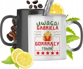 Mágikus bögre Gabrielának Fekete matt nyomott mintával 330ml