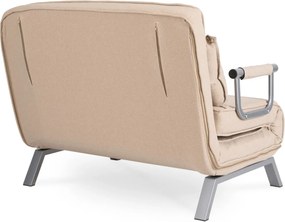 Kétszemélyes dönthető fotel bézs színben BART 2