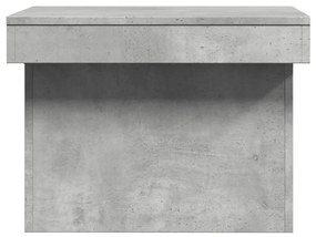 betonszürke szerelt fa dohányzóasztal 80 x 55 x 40 cm